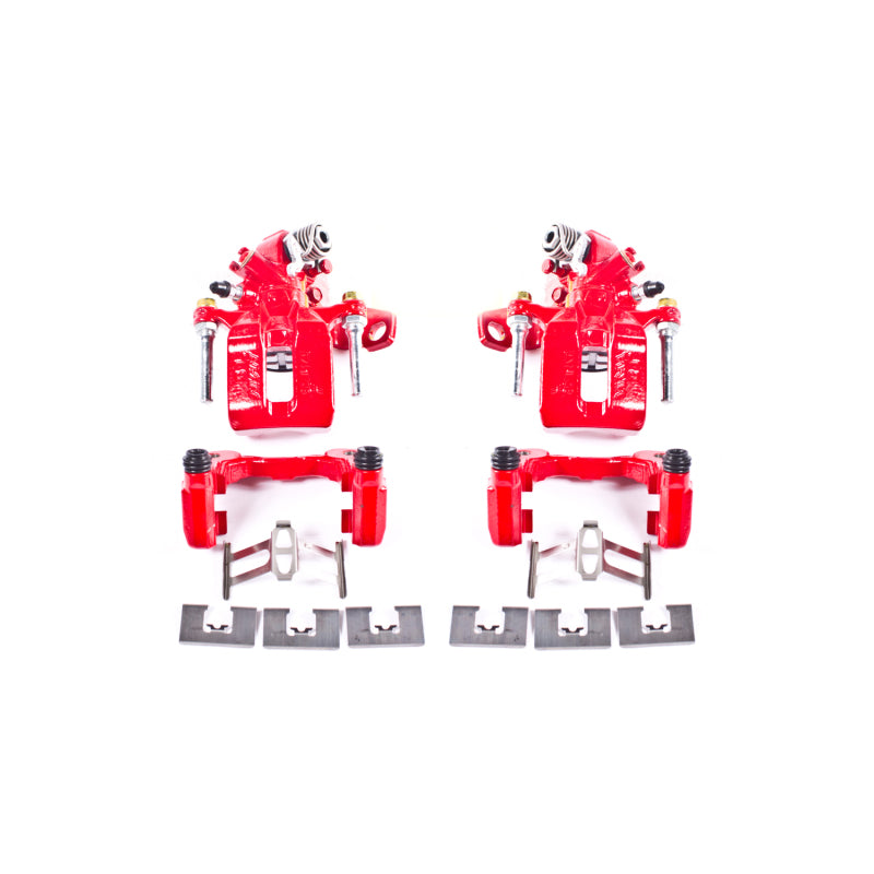 Power Stop 06-11 Acura CSX Rear Red Calipers w/Brackets - Pair