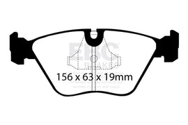EBC 92-95 BMW M3 3.0 (E36) Bluestuff Front Brake Pads