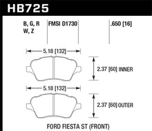 Load image into Gallery viewer, Hawk 2014 Ford Fiesta ST DTC-30 Front Brake Pads
