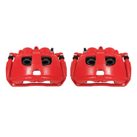 Power Stop 09-10 Dodge Ram 2500 Rear Red Calipers w/Brackets - Pair