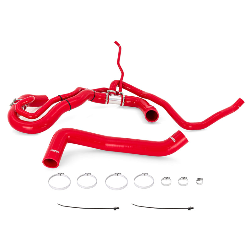 Mishimoto 17-19 Chevrolet Duramax 6.6L L5P Red Silicone Radiator Hose Kit