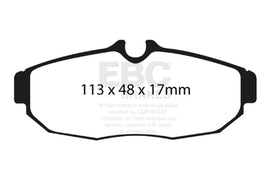 EBC 05-10 Ford Mustang 4.0 Bluestuff Rear Brake Pads