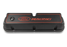 Load image into Gallery viewer, Ford Racing Logo Die-Cast Black Valve Covers